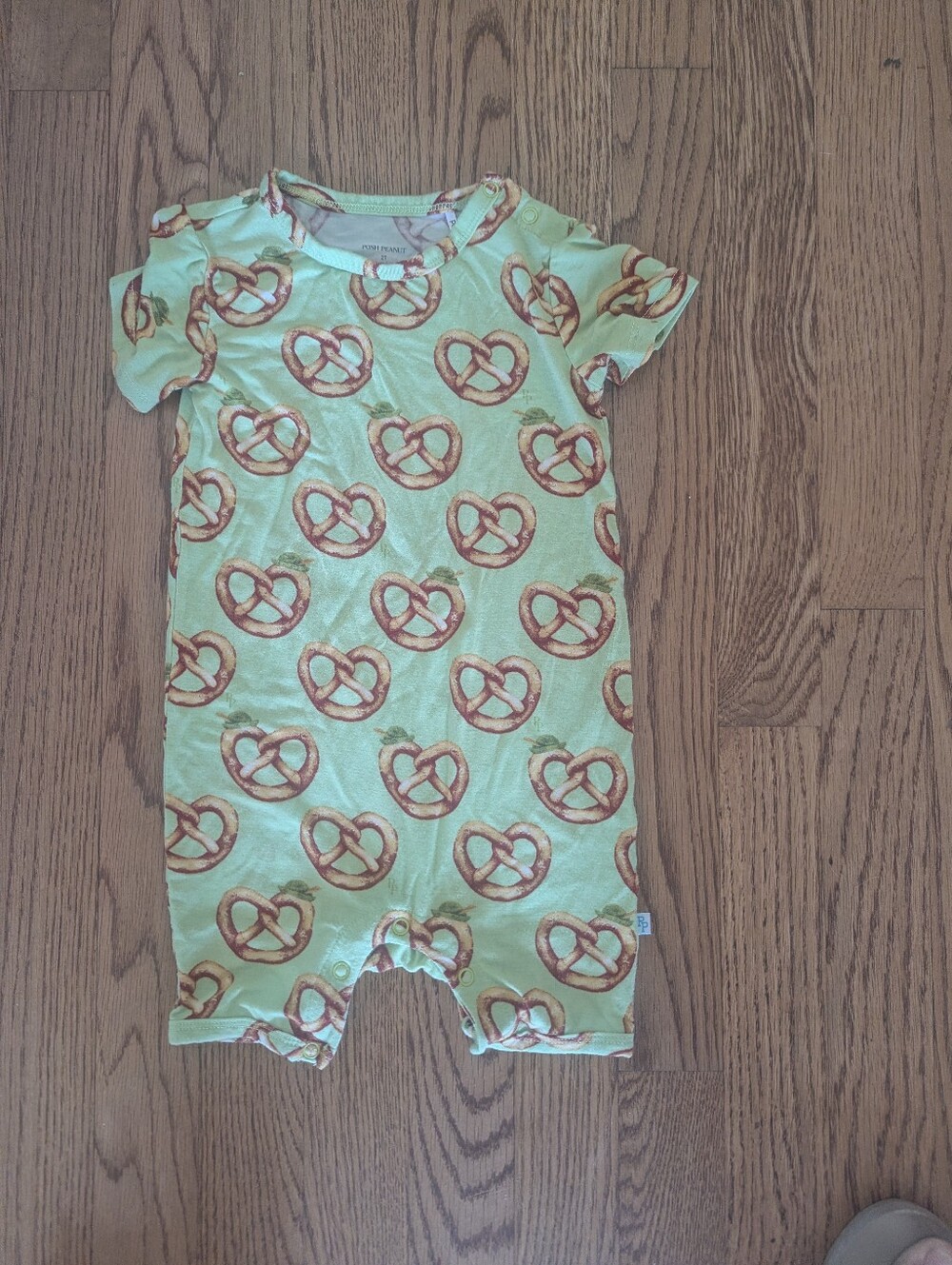 Posh Peanut 2T One Piece Pretzels Bamboo Short Sleeve Oktoberfest Festival